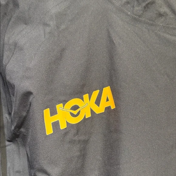 Hoka Men's Black Windbreaker with Rainbow Zipper - Picture 2 of 6